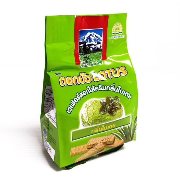 Wafer Filled with Pandan Flavor Cream