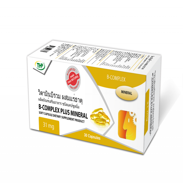 B-Complex Plus Mineral Soft Capsule Dietary supplement Product