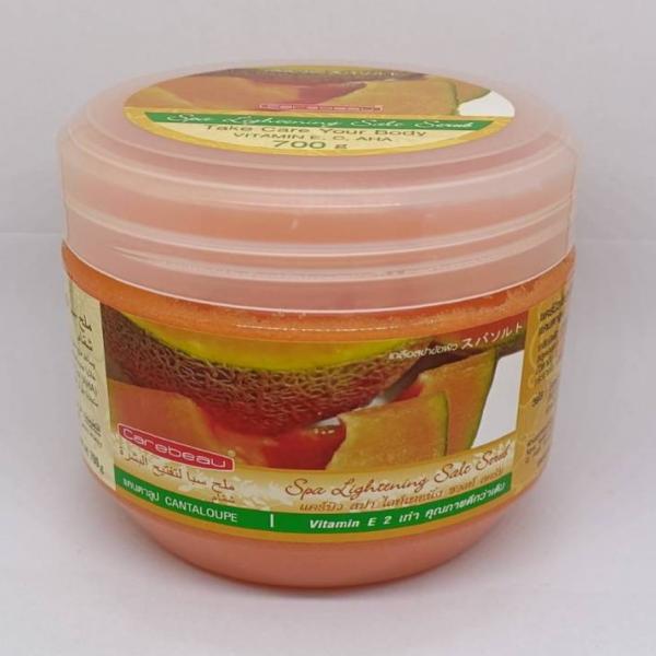 CAREBEAU SPA LIGHTENING SALT SCRUB CANTALOUPE