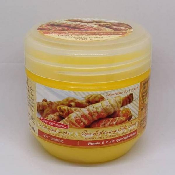 แคร์บิว สปา ไลท์เทนนิ่ง ซอลท์ สครับ ขมิ้น