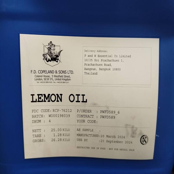 LEMON OIL - F.D. COPELAND & SONS / UK