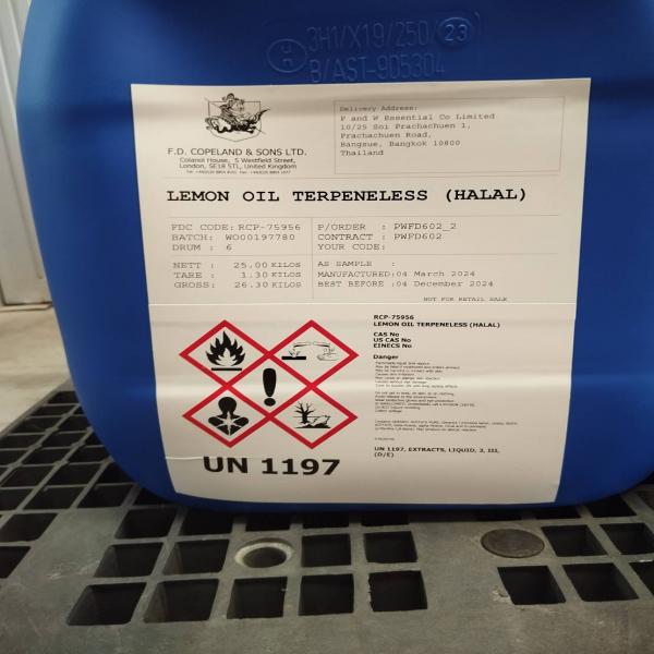 LEMON OIL TERPENELESS - F.D. COPELAND & SONS / UK