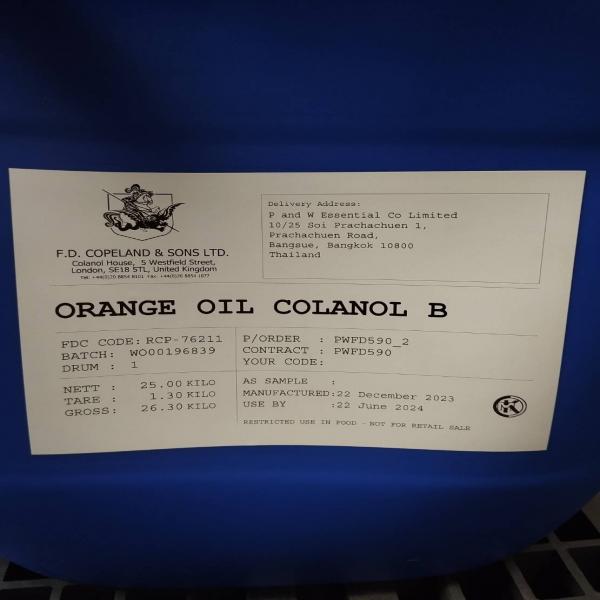 ORANGE OIL COLANOL B - F.D. COPELAND & SONS / UK