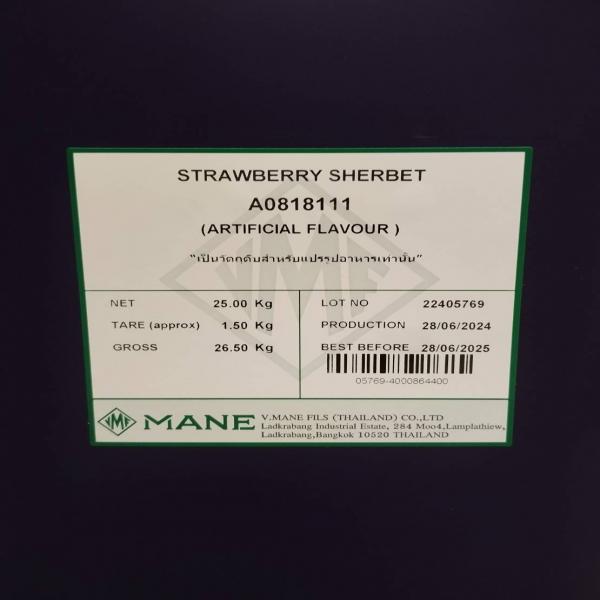 STRAWBERRY SHERBET A0818111 - V. MANE FILS (THAILAND) CO, LTD.