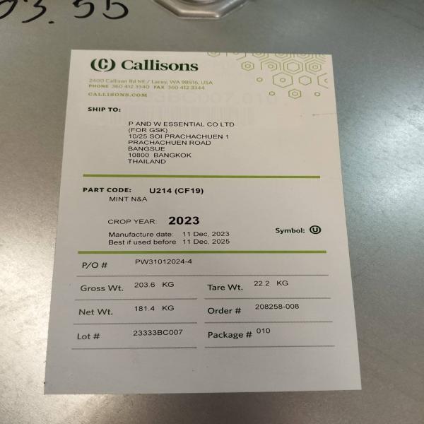 MINT N&A  - CALLISONS / USA