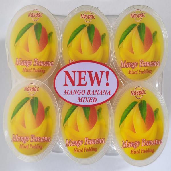 MANGO BANANA PUDDING WITH NATA DE COCO