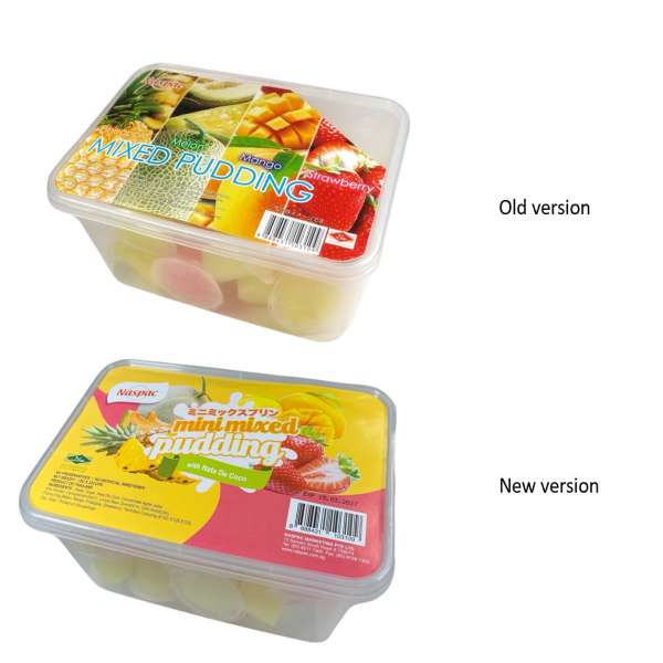 MINI MIXED PUDDING (HONEY MELON, MANGO, PINEAPPLE, STRAWBERRY)
