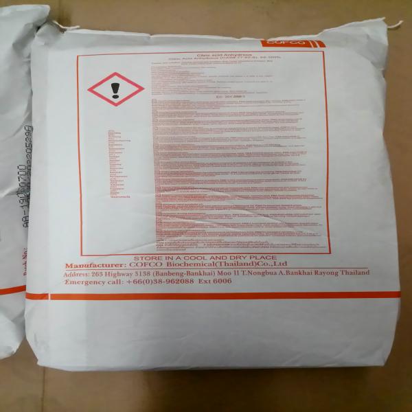 CITRIC ACID ANHYDROUS GRANULAR / COFCO BIOCHEMICAL (THAILAND) / THAILAND