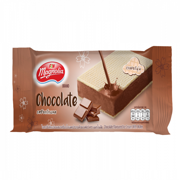 ไอศกรีมดัดแปลงผสมรสช็อกโกแลตประกบด้วยเวเฟอร์