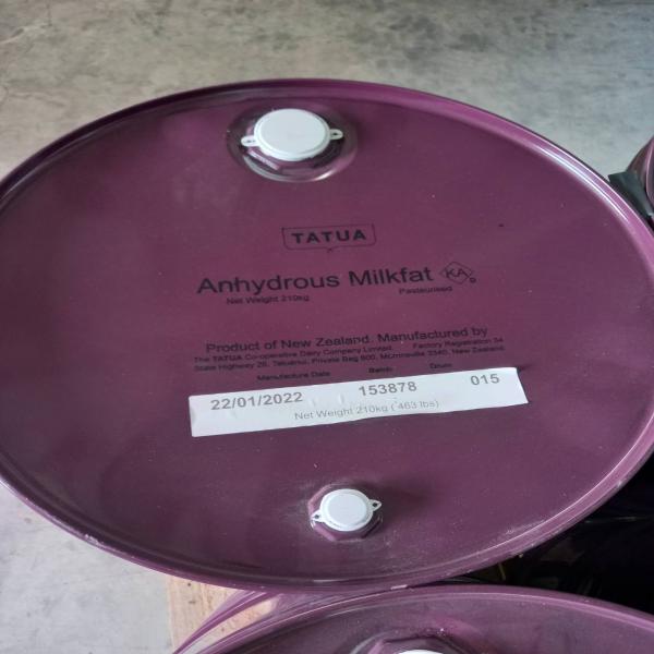 Anhydrous Milk Fat Tatua Brand/New Zealand