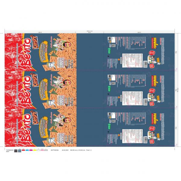 Crispy Squid Seafood snack angry spicy flavour (Squid mixed Surimi) (Bento Brand)