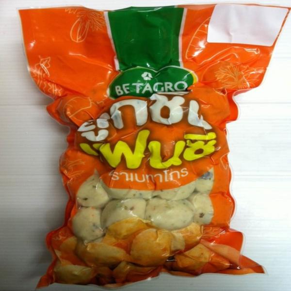 ลูกชิ้นแฟนซีกลาง (ลูกชิ้นไก่ผสมผัก)