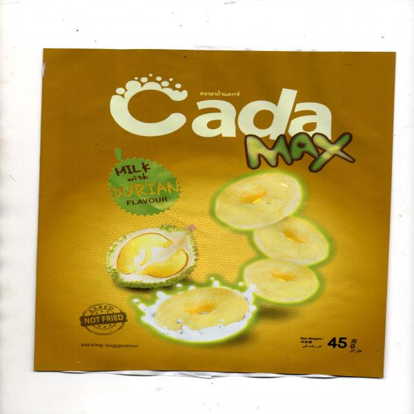 ขนมข้าวโพดอบกรอบ รสนมทุเรียน