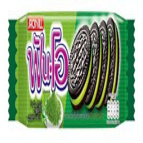 Chocolate Sandwich Cookies Filled with Green Tea Flavoured Cream