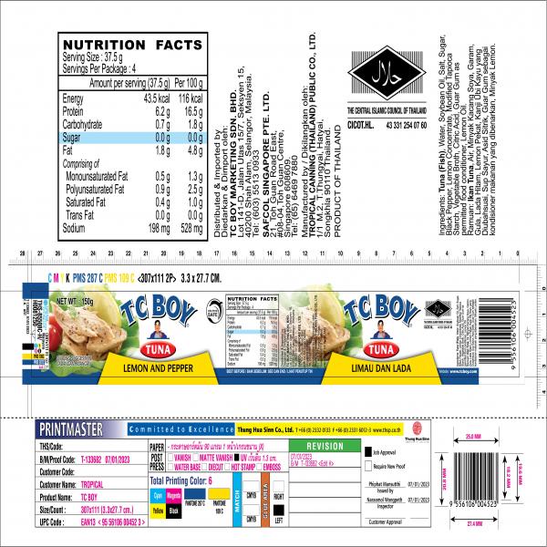 Tuna Lemon and Pepper