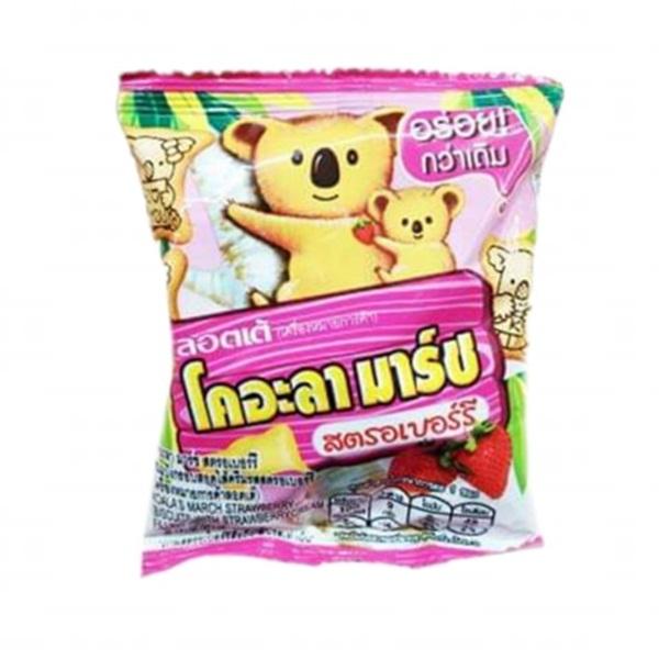 Koala s March Strawberry Biscuits with Strawberry Cream Filling