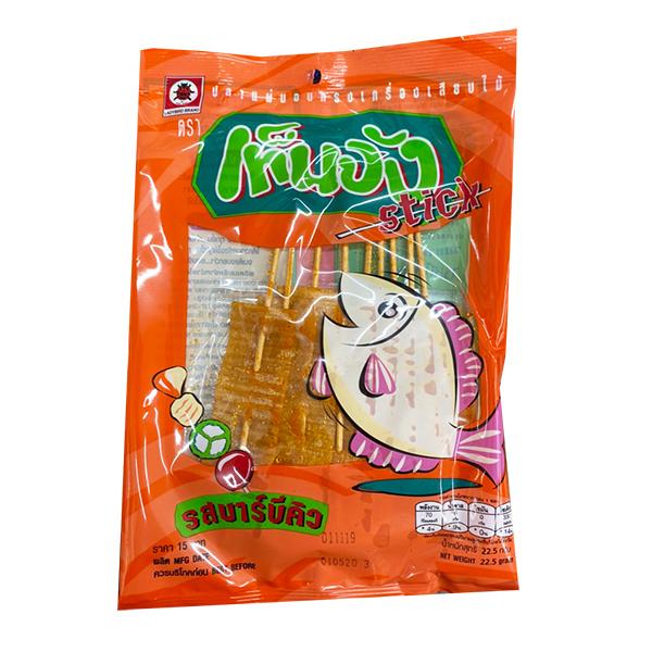 Barbecue Flavoured Fish Fillet With Bamboo Stick (Ten Jang Stick Brand)