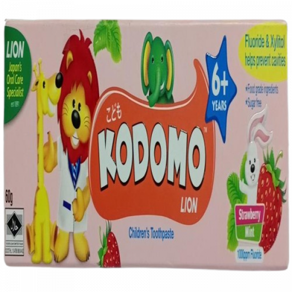 Kodomo Lion Children Toothpaste (Strawberry Mint) 60 g., 15 g. (Malarsia)