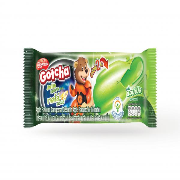 Apple Flavoured Carrageenan Dessert in Apple Flavoured Ice Confection