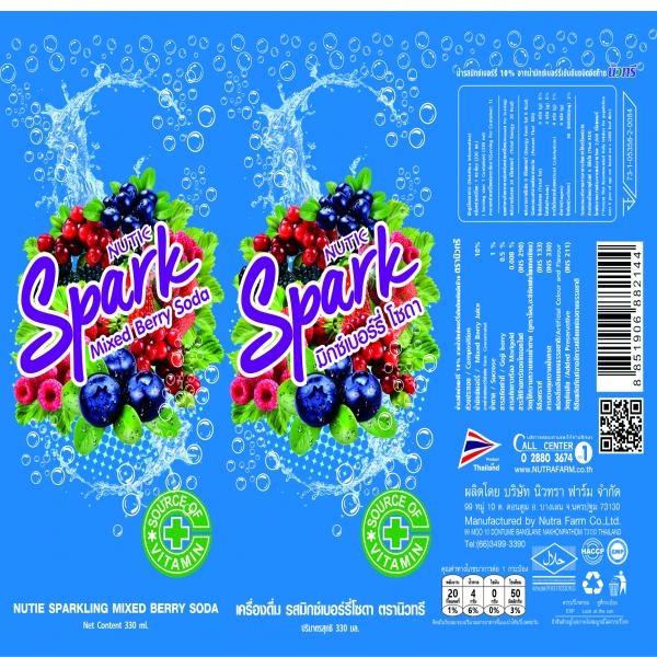 10% Sparkling Mixed Berry Flavoured Juice from concentrated Mixed Berry Juice
