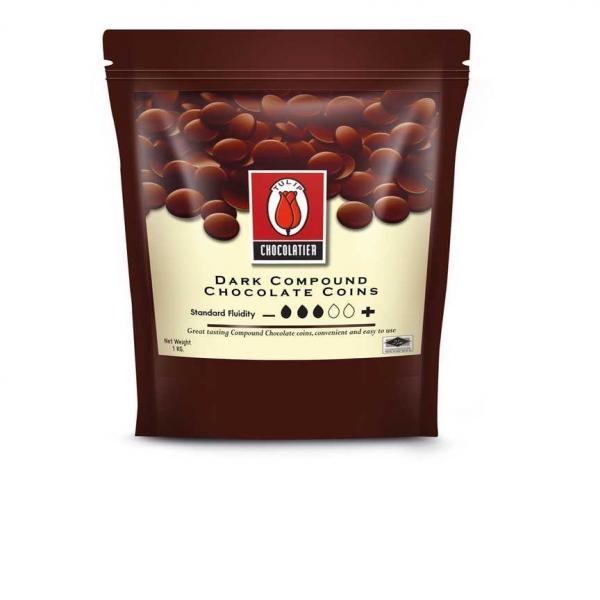 Tulip Dark Chocolate Compound Coins