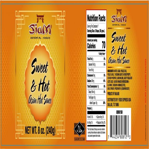 Sweet & Hot Asian Hot Sauce