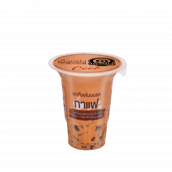 Grass Jelly In Coffee Milk