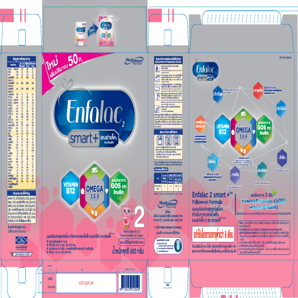 นมผงดัดแปลงสูตรต่อเนื่องสำหรับทารกและเด็กเล็ก (เครื่องหมายการค้า เอนฟาแล็ค สมาร์ทพลัส)