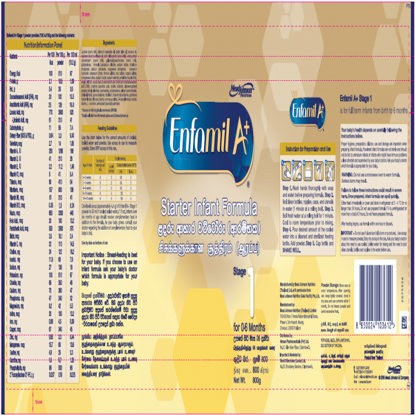 Enfamil A+ Stage 1 Starter Infant Formula 0-6 months