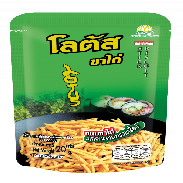 โลตัส ขนมขาไก่รสสาหร่ายทรงเครื่อง