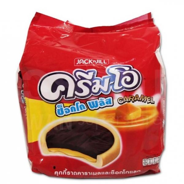 Crunchy Cookies with Caramel and Chocolate