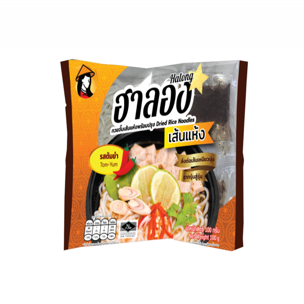 ก๋วยจั๊บเส้นอบแห้งพร้อมปรุง รสต้มยำ