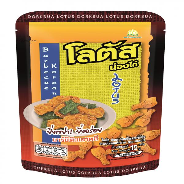 โลตัสขนมรูปน่องไก่รสบาร์บีคิวเกาหลีผสมสาหร่าย