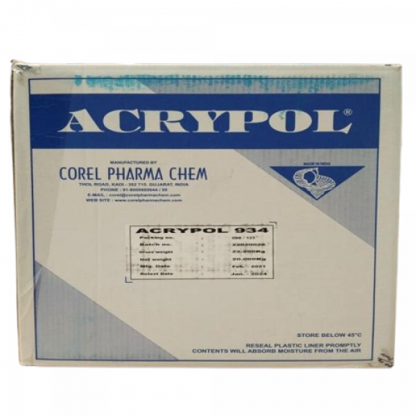 ACRYPOL 934/ COREL PHARMA CHEM/ INDIA