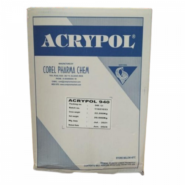 ACRYPOL 940/ COREL PHARMA CHEM/ INDIA