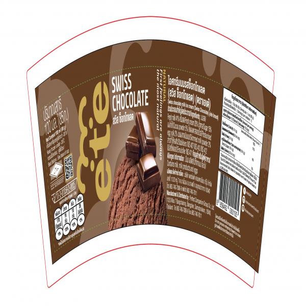 Swiss chocolate milk ice cream