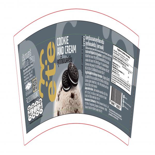 ไอศกรีมนมผสมคุกกี้และครีม (คุกกี้แอนด์ครีม)