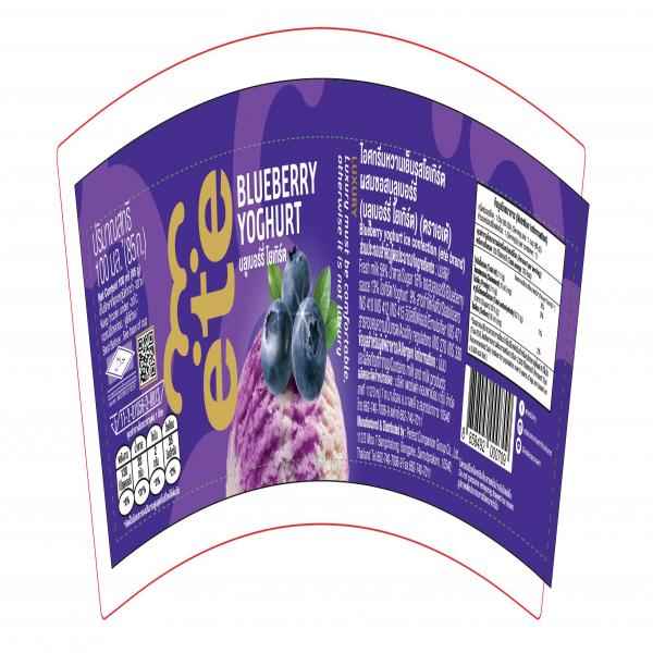 Blueberry yoghurt ice confection