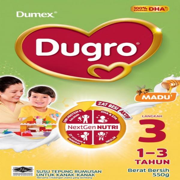 FORMULATED MILK POWDER FOR CHILDREN, HONEY (DUGRO 3) / SUSU TEPUNG RUMUSAN UNTUK KANAK-KANAK, MADU (DUGRO 3)