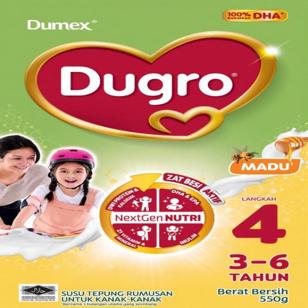 FORMULATED MILK POWDER FOR CHILDREN, HONEY (DUGRO 4) / SUSU TEPUNG RUMUSAN UNTUK KANAK-KANAK, MADU (DUGRO 4)