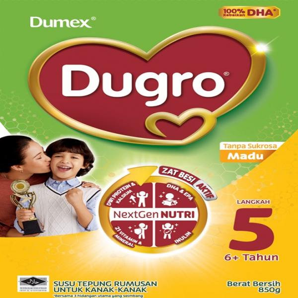 FORMULATED MILK POWDER FOR CHILDREN, HONEY (DUGRO 5) / SUSU TEPUNG RUMUSAN UNTUK KANAK-KANAK, MADU (DUGRO 5)