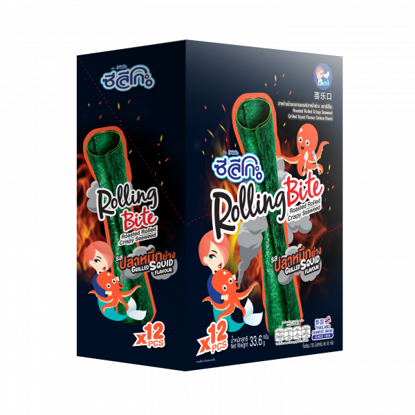 Roasted Rolled Crispy Seaweed Grilled Squid Flavour