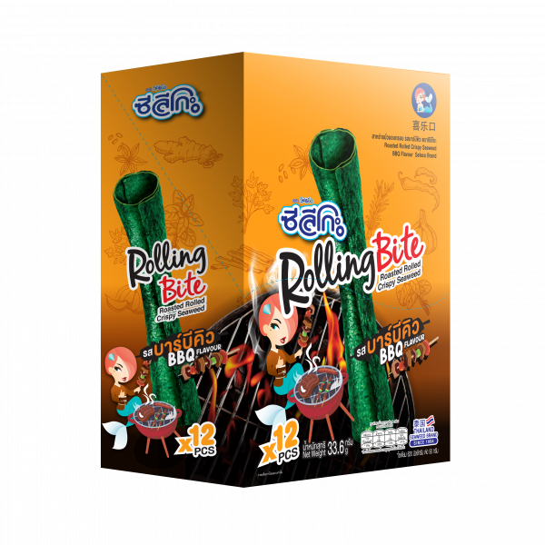 Roasted Rolled Crispy Seaweed BBQ Flavour