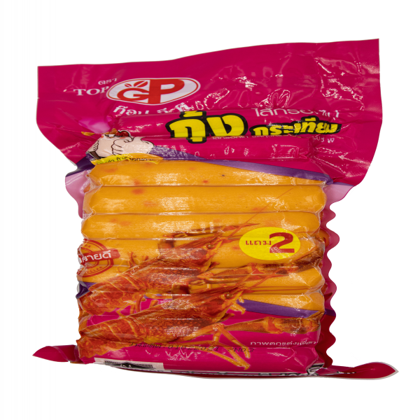 ไส้กรอกไก่ รสกุ้งกระเทียม