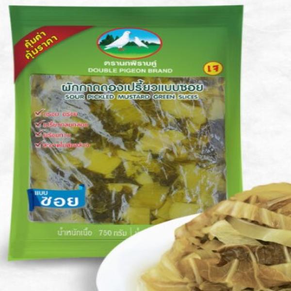 Soured pickled mustard green slice (in plastic bag 1,000 grams)