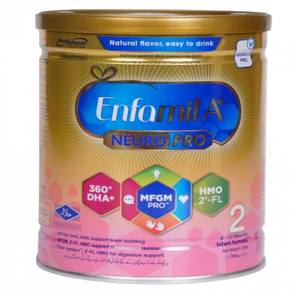 Enfamil A+NeuroPro 2 with 2'-FL HMO Follow Up Formula for children ages 6-12 months