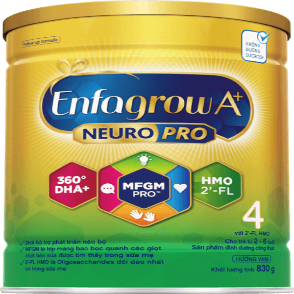 Enfagrow A+NeuroPro 4 with 2'-FL HMO Vanilla flavor for children ages over 24 months