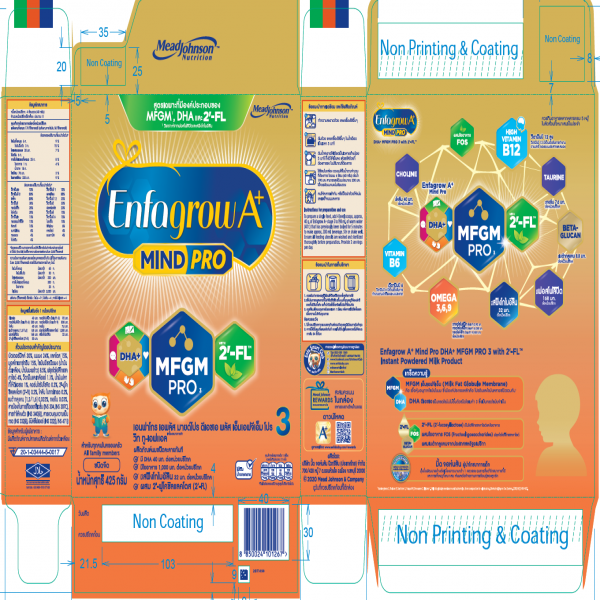 (Enfagrow A+ Mind Pro DHA+MFGM PRO 3 with 2' - FL™) Instant Powdered Milk Product