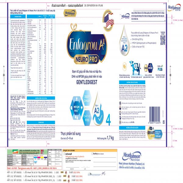 (Enfalac A+Mind Pro Gentle Care DHA+MFGM Pro 1™) Infant formula for infants with gas, Fussiness and spit-up due to problem digesting lactose