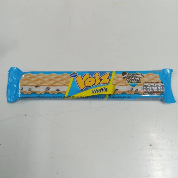 วาฟเฟิลไส้ครีม รสคุกกี้แอนด์ครีม
